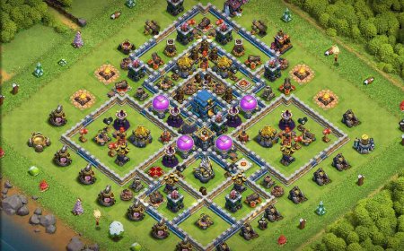 Best TH12 Farming Base - Anti Everything Layout #29