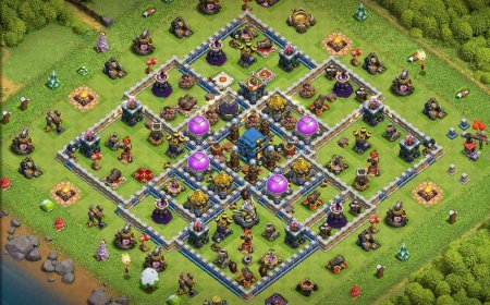 Town Hall 12 - Anti Electro Dragon Farming Base #34
