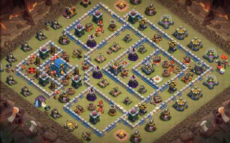 Top Town Hall 12 - Anti 3 Star War Base Layout #57