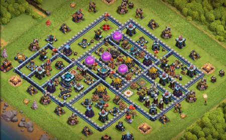 Town Hall 13 - Anti 3 Stars Farming Base Layout #24
