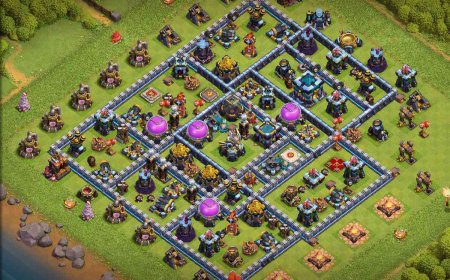 Best TH13 Farming Base - Anti 3 Star Layout with Link #25