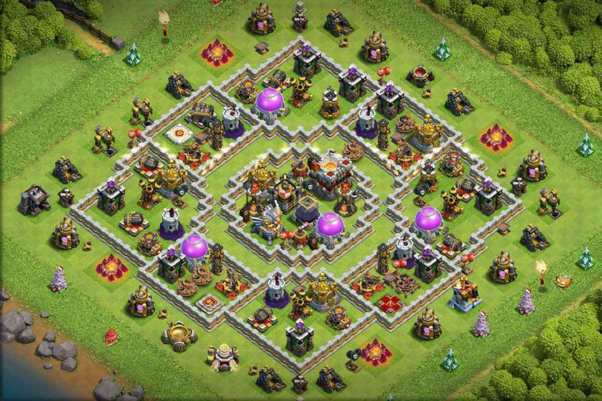 Top TH11 Anti 1 Star Farming Base Layout with Link #22 - 2024