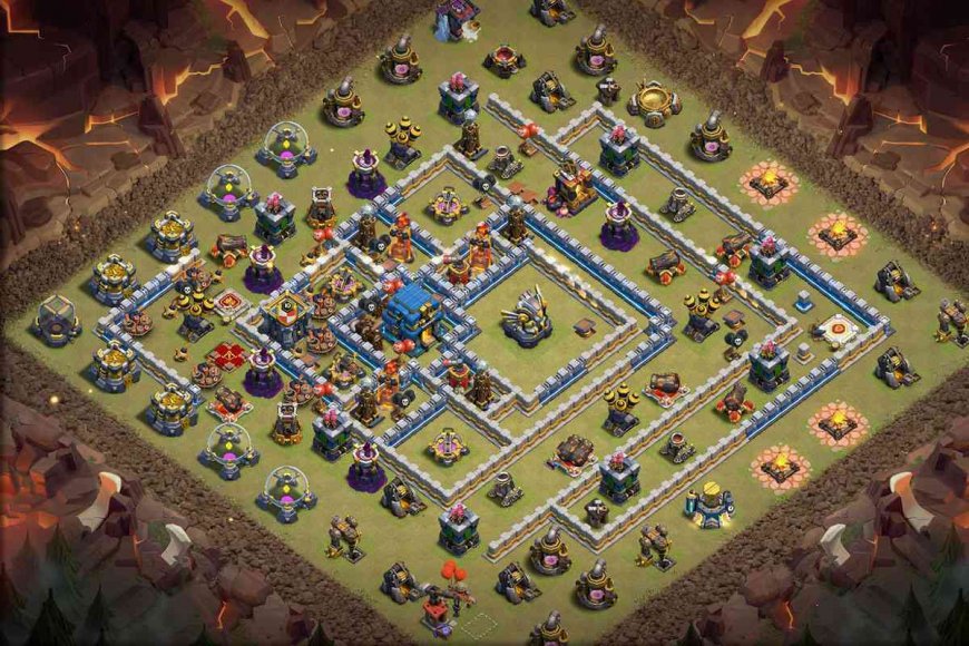 Hard Town Hall 12 - Anti 2 Star War Base Layout #69 - ClashCodes