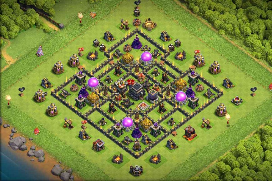 Best TH9 Farming Base - Anti Everything Layout with Link #15