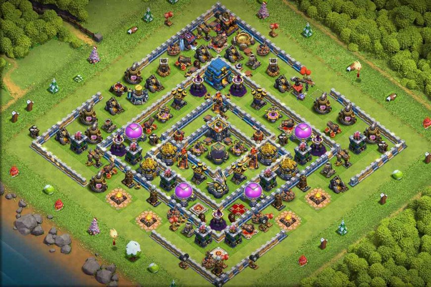 Best TH12 Anti 3 Star Farming Base Layout with Link #16