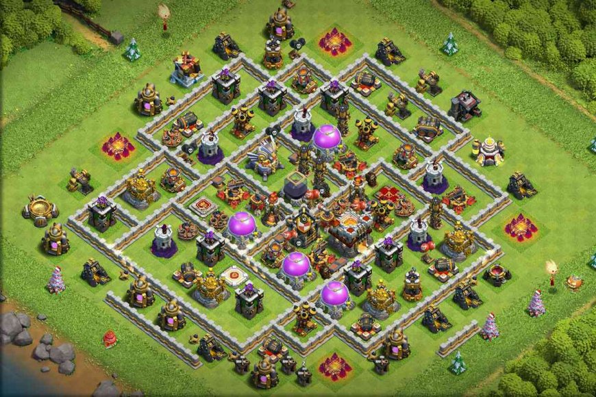 Strong TH11 Anti 3 Stars Farming Base Layout with Link #24