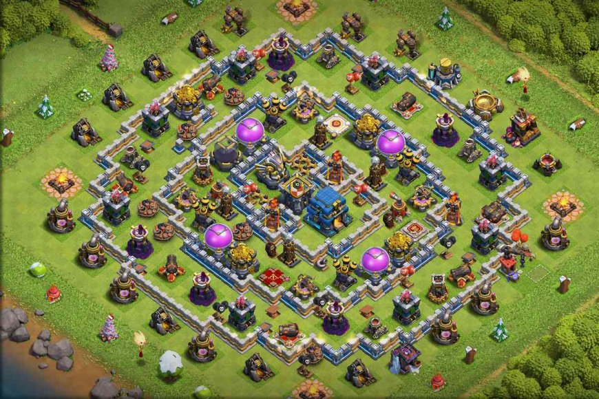 Best TH12 - Anti 1 Star Farming Base Layout with Link #22