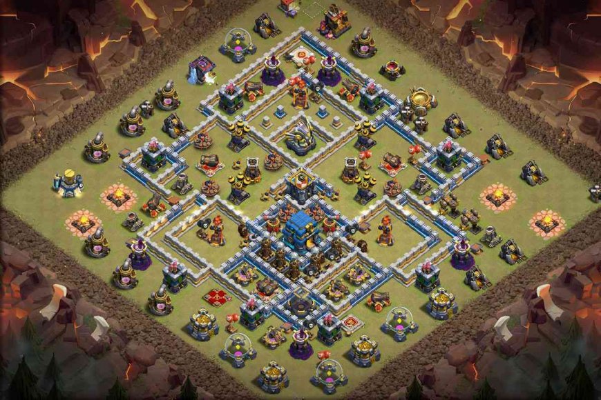 Best TH12 - Anti Everything War Base Layout - COC 2023 #68