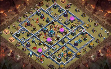 Best TH13 War Base - Anti 2 Star Layout with Link #41