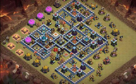 Top Town Hall 13 - Anti 3 Star War Base Layout #44