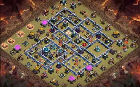 Hard TH13 Clan War Base - Anti 3 Star Layout Link #46