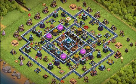 Best TH13 Anti Electro Farming Base Layout with Link #46