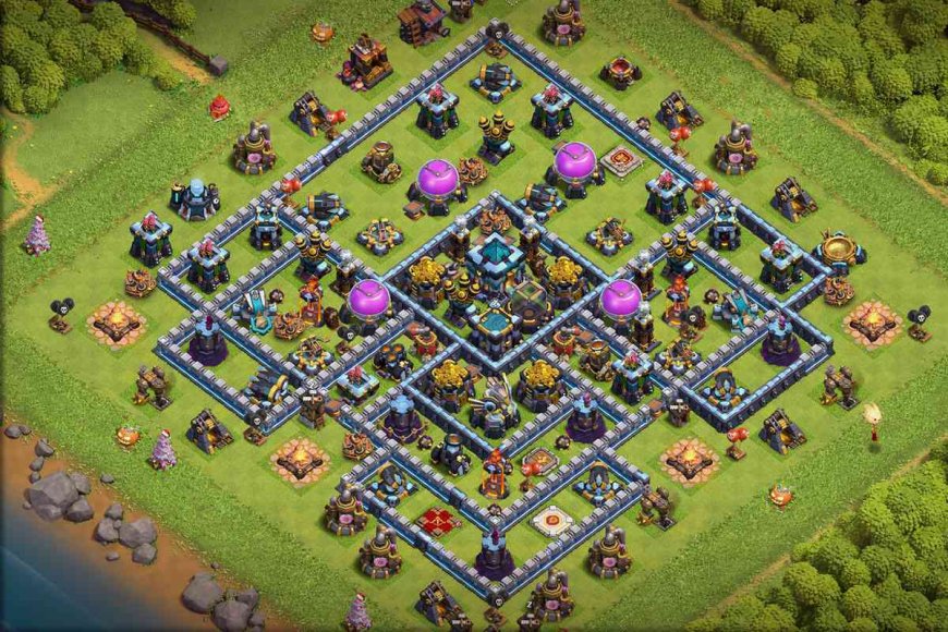 Best TH13 Farming Base - Anti 2 Star Layout #35 - 2024