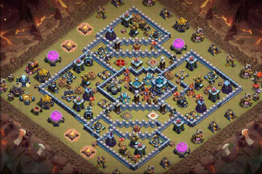 best anti 1 star th13 war base with link