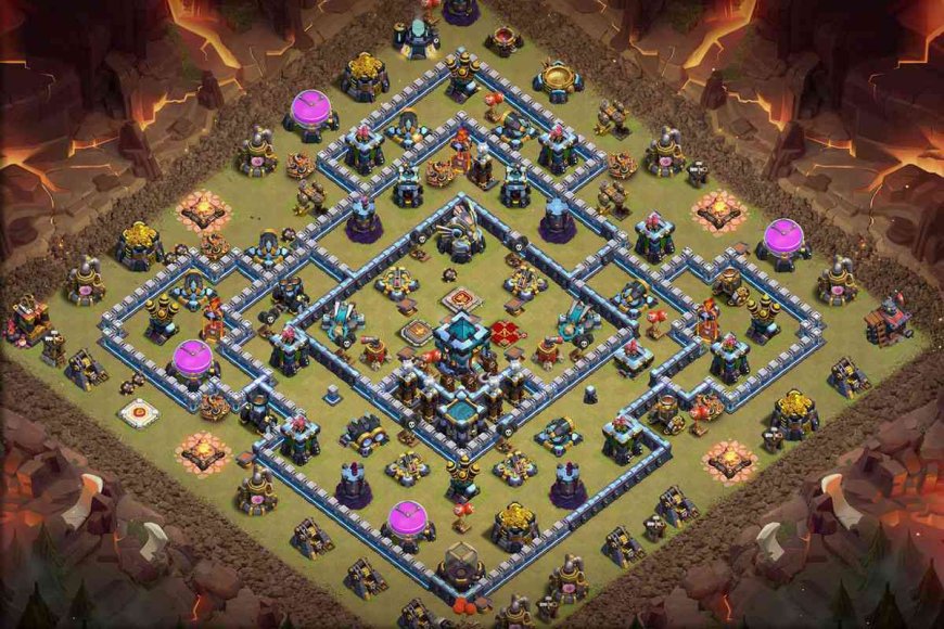 Electro Base Code New TH13 Electro Dragon Defense Base for War #60 - ClashCodes