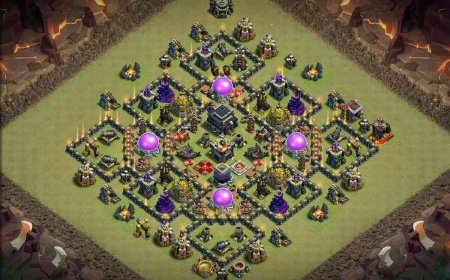 Maxed TH9 Base - Anti 3 Star | Clash of Clans