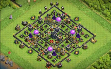 Top Town Hall 9 Farming Base with Link