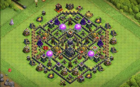 Legendary Town Hall 9 Base with Copy Base Link