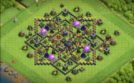 Powerful TH9 Trophy Base Against Enemy Raids