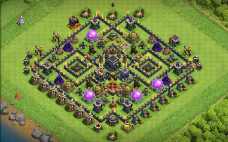 Top TH9 Hybrid Base Link for Home Village