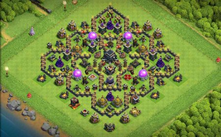 Best CoC TH9 Hybrid Base for Clan War Players