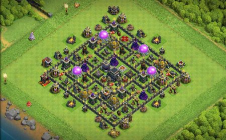 Top Rated CoC Hybrid Base for TH9