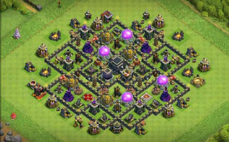 TH9 Hybrid Base with Anti-Air Strategies