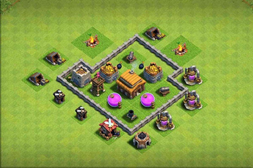 CoC TH3 Farming Base - ClashCodes