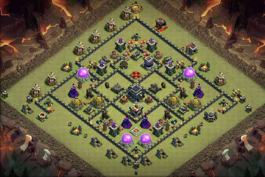 Best TH9 Base for War - Anti 2 Star | Clash of Clans Base