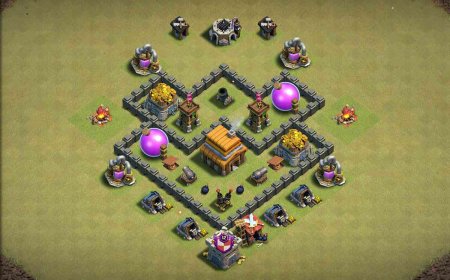 Powerful TH4 War Base Link