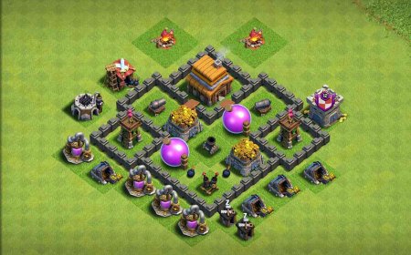 Anti 3 Town Hall 4 Max Base For Loot Protection