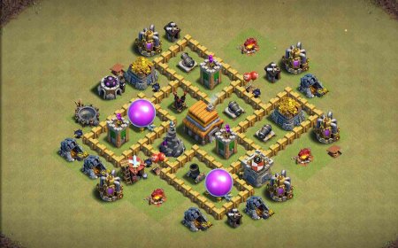 Hard TH5 Anti 2 Star Base For Clan War