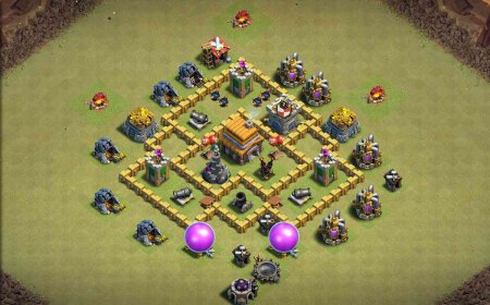Legendary TH5 Hybrid Base for Undefeated Battles