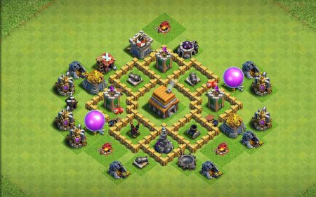 Best TH5 Trophy Base Design for Clash of Clans