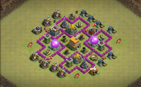 Best TH6 Base - War | Anti 2 Star Layout - Clash of Clans