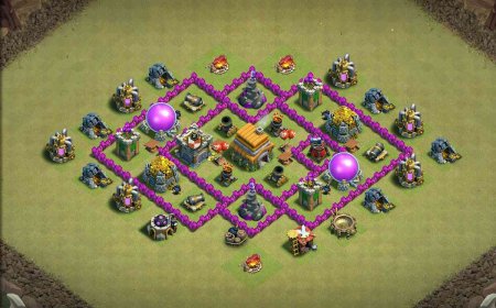 Insane TH6 War Base for Ultimate Defense