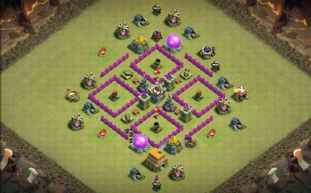 Anti-Everything TH6 War Base Layout