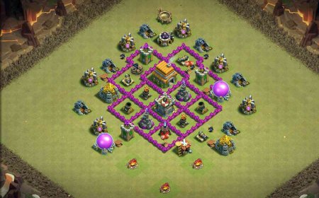 Unbeatable TH6 War Base Design for CoC