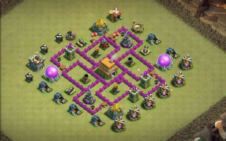 Legendary TH6 Base for Perfect War Defense