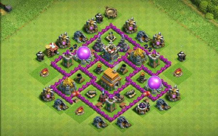 Undefeated TH6 Farming Base for Protection