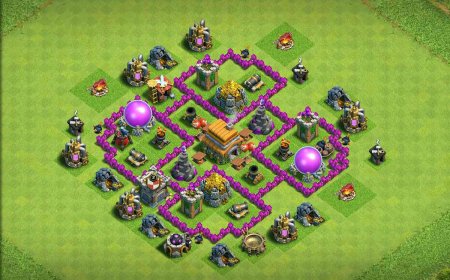 Top TH6 Base for Total Loot Protection