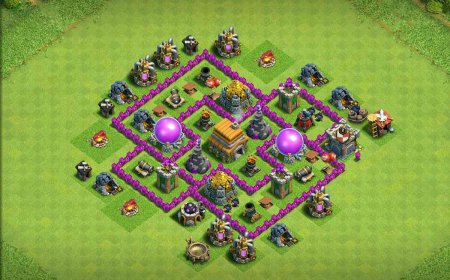 Legend TH6 Farming Base for Gold and Elixir Protection
