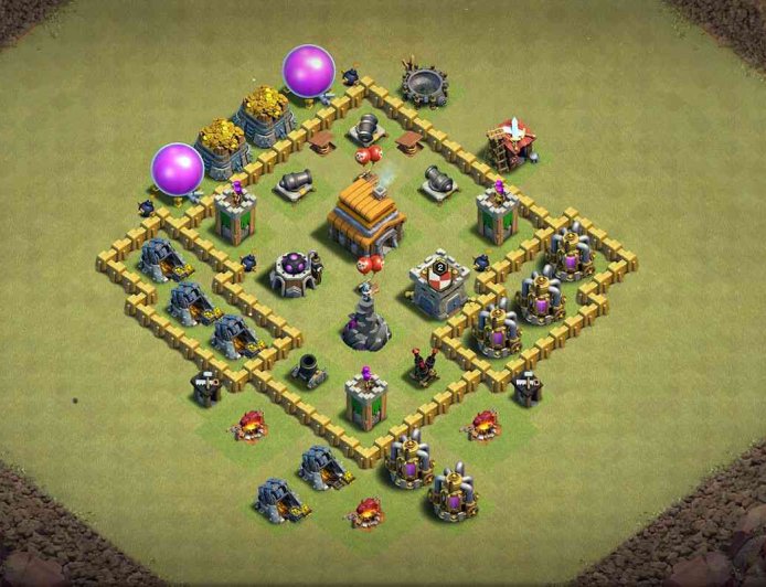 War Dominance: TH5 Base Unleashed in Clash of Clans