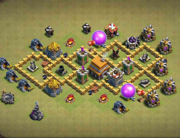 Optimized TH5 Base Layout: Strengthen Your Clash of Clans Defense