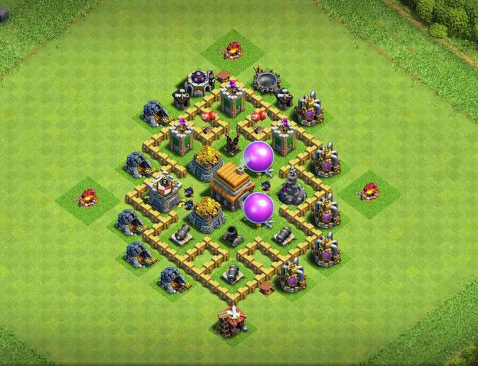Base de Farm TH5 #76 – aperçu du plan TH5