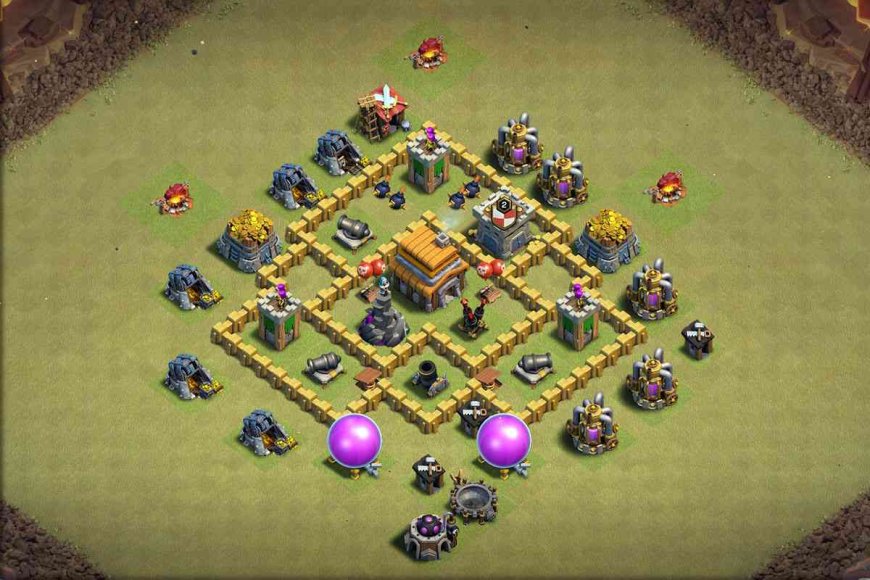 CoC TH5 Defense Base 12 Instant Copy Links for All Town Halls and