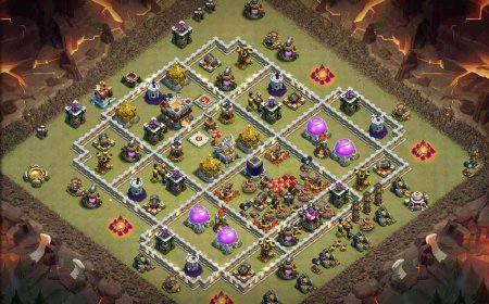Max TH11 War Base Design : Anti-Electro Dragon | Clash of Clans