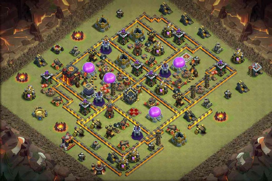 Best Anti 3-Star Town Hall 10 Base Design in Clash of Clans - ClashCodes