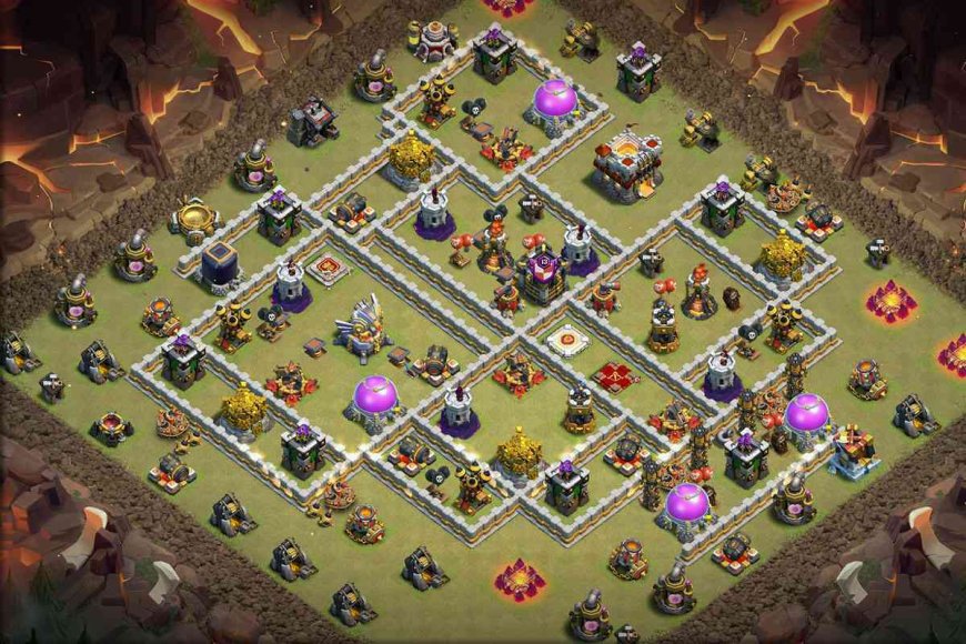 Perfect Defense Best TH11 Base Design for Clan War in COC 2024 Links