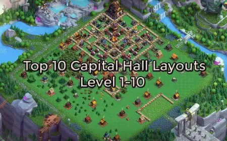 Top 10 Capital Hall Layouts Level 1-10 | Clash of Clans
